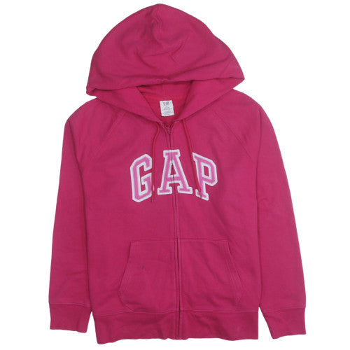 GAP Women Pink Full Zip Hoodie XL Cotton Blend Lined Sweatshirt