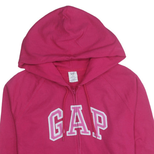 GAP Women Pink Full Zip Hoodie XL Cotton Blend Lined Sweatshirt