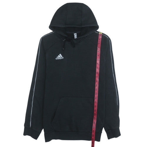 Adidas Men's Black Pullover Hoodie Size M Regular Fit Fleece