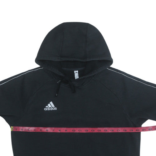 Adidas Men's Black Pullover Hoodie Size M Regular Fit Fleece