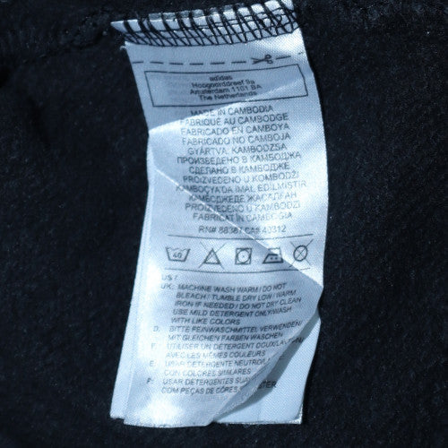 Adidas Men's Black Pullover Hoodie Size M Regular Fit Fleece