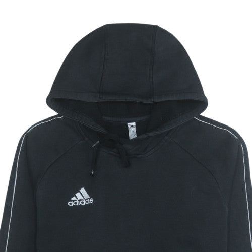 Adidas Men's Black Pullover Hoodie Size M Regular Fit Fleece