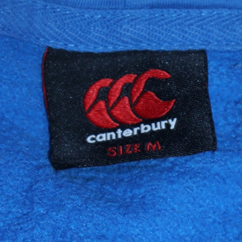 Canterbury Men's Blue Hoodie Pullover M Cotton Graphic Print