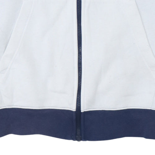 Nike Men's Blue White Small Track Jacket Full Zip Colourblock