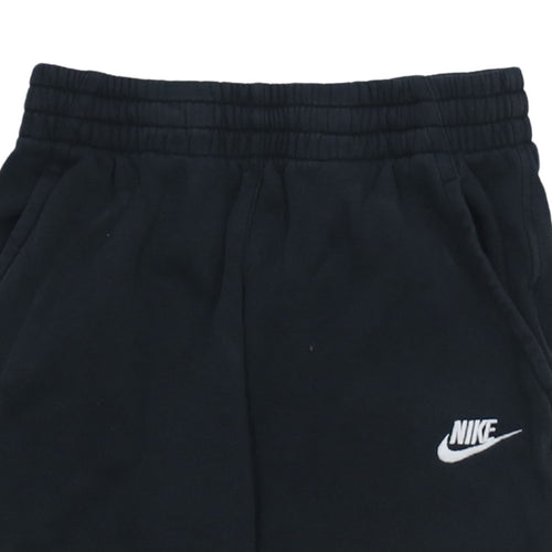 Nike Boys Black Jogger Sweatpants L 147-158cm Fleece Activewear Trousers
