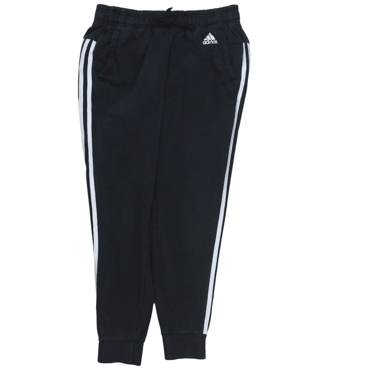 Adidas Women's Black Jogger Trousers S Side Stripe Elastic Waist
