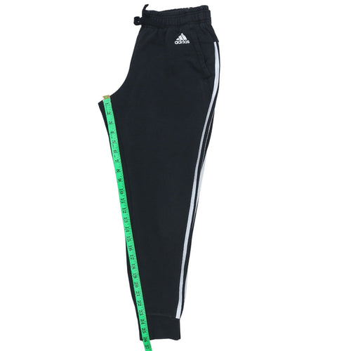 Adidas Women's Black Jogger Trousers S Side Stripe Elastic Waist