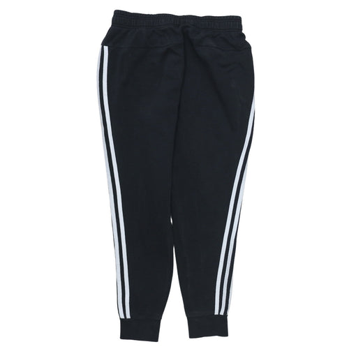 Adidas Women's Black Jogger Trousers S Side Stripe Elastic Waist