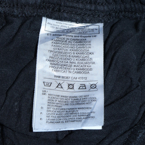 Adidas Women's Black Jogger Trousers S Side Stripe Elastic Waist