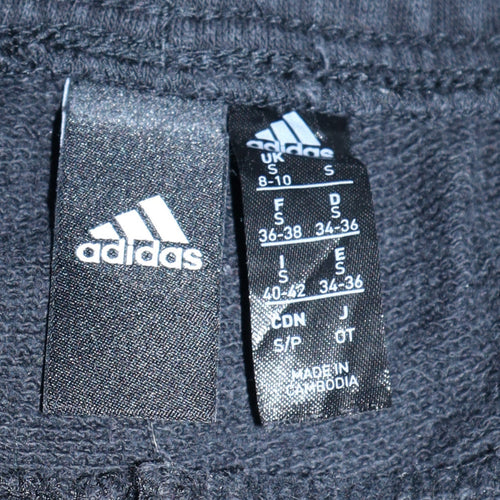 Adidas Women's Black Jogger Trousers S Side Stripe Elastic Waist