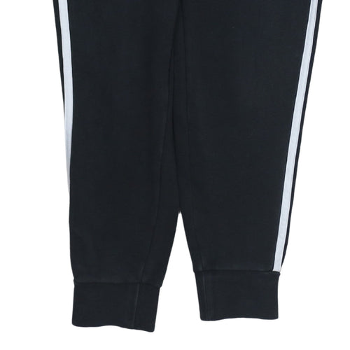 Adidas Women's Black Jogger Trousers S Side Stripe Elastic Waist