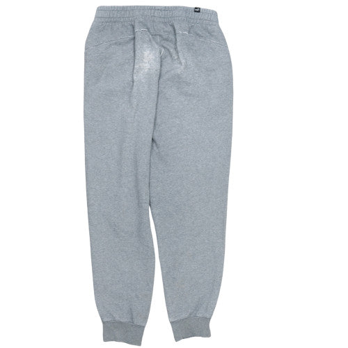 Puma Mens Grey M Jogger Fleece Sweatpants Elastic Waist Tapered Fit