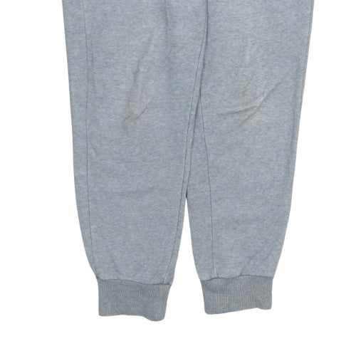 Puma Mens Grey M Jogger Fleece Sweatpants Elastic Waist Tapered Fit