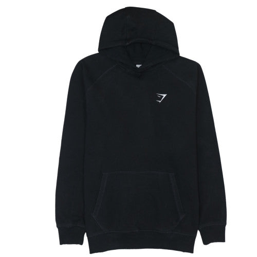Gymshark Men's Black 2XL Pullover Hoodie with Logo Pocket