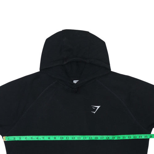 Gymshark Men's Black 2XL Pullover Hoodie with Logo Pocket