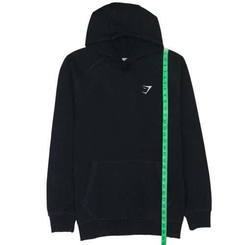 Gymshark Men's Black 2XL Pullover Hoodie with Logo Pocket