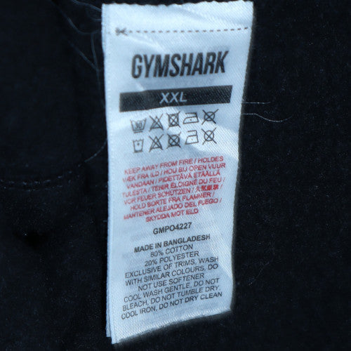 Gymshark Men's Black 2XL Pullover Hoodie with Logo Pocket