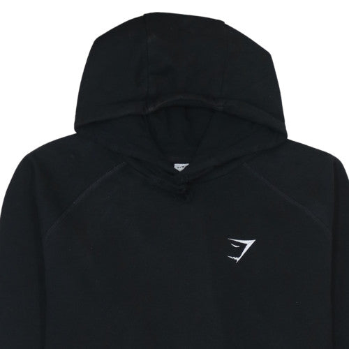 Gymshark Men's Black 2XL Pullover Hoodie with Logo Pocket