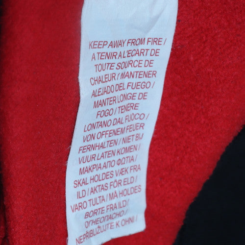 Nike Boys Red Colourblock XL Fleece Pullover Hoodie with 1/4 Zip