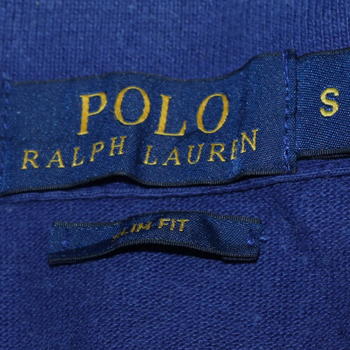 Ralph Lauren Men’s Blue Slim Fit Cotton Polo Shirt Size S