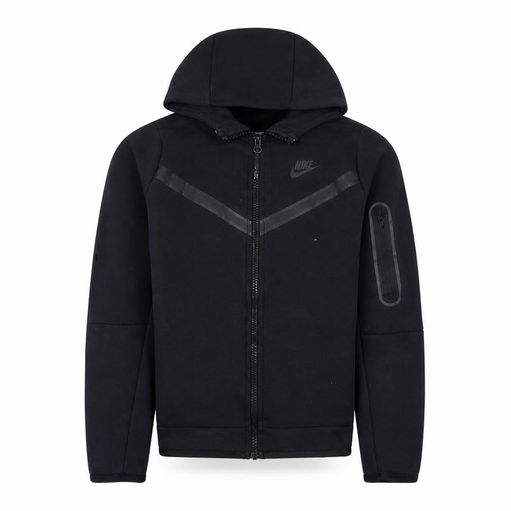 Nike Boys Black Full Zip Hoodie Size L 147-158cm Sports Fleece Sweatshirt