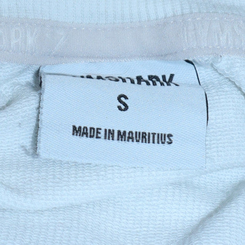 Gymshark Womens White Small Cropped Pullover Sweatshirt