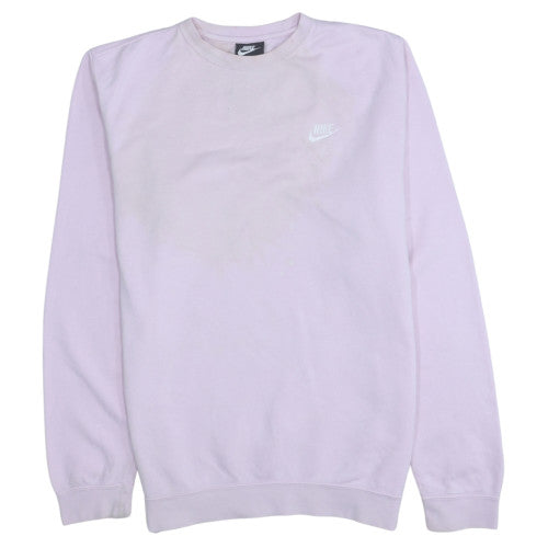 Nike Womens Lilac Crew Neck Pullover Sweatshirt Size M