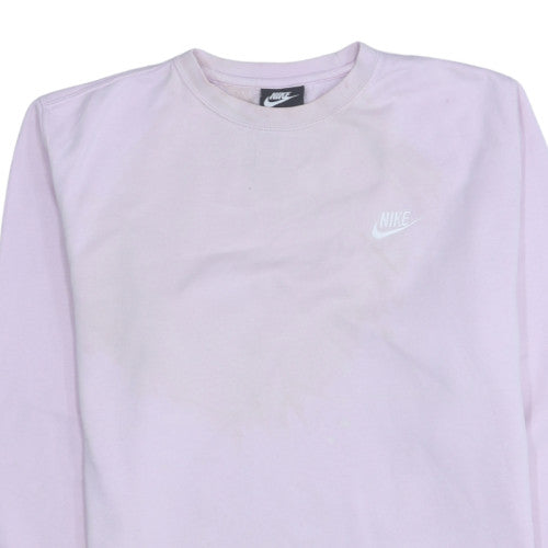Nike Womens Lilac Crew Neck Pullover Sweatshirt Size M