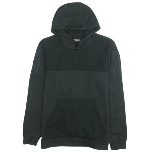 Adidas Men's Black Pullover Hoodie Size M Fleece Sportswear
