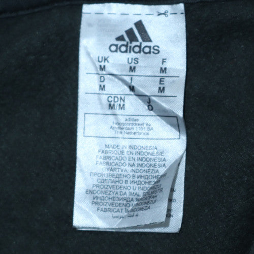 Adidas Men's Black Pullover Hoodie Size M Fleece Sportswear