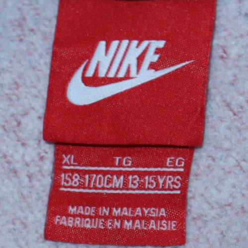 Nike Boys Burgundy & Black Crew Neck Sweatshirt XL 13-15 Years Fleece Pullover