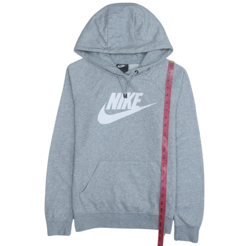 Nike Men's Grey XS Pullover Hoodie with Logo Print