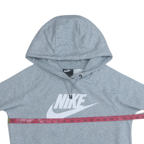 Nike Men's Grey XS Pullover Hoodie with Logo Print
