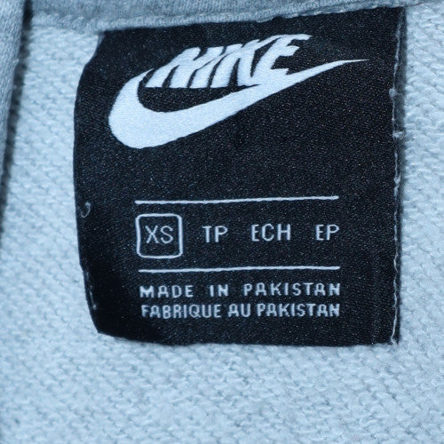 Nike Men's Grey XS Pullover Hoodie with Logo Print