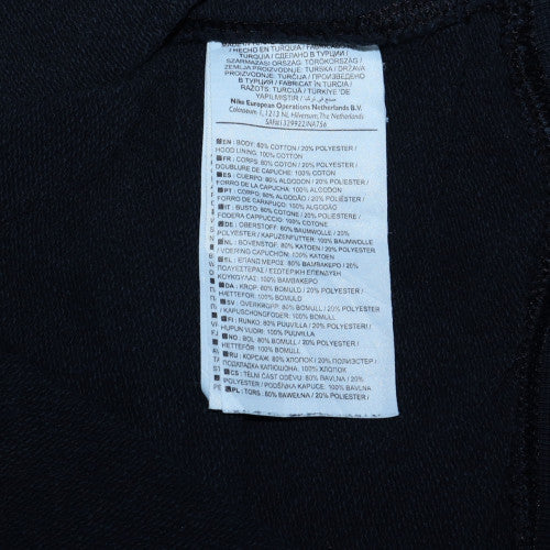Nike Men's Black Pullover Hoodie M Graphic Print Sportswear