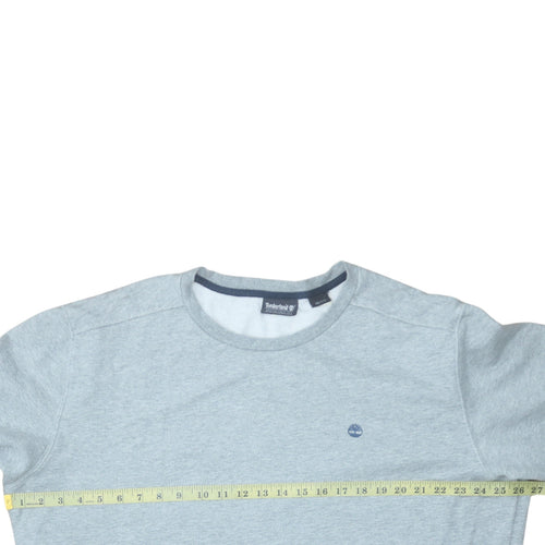 Timberland Mens Grey Crew Neck Fleece Pullover Sweatshirt L