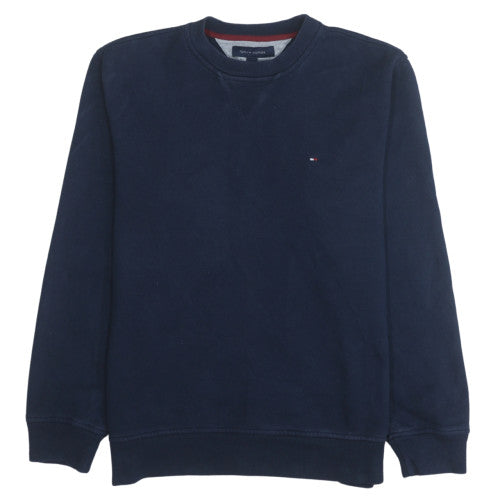 Tommy Hilfiger Men's Blue Crew Neck Cotton Sweatshirt Size M