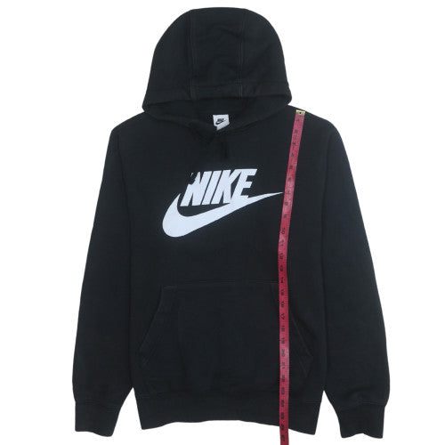 Nike Men's Black Pullover Hoodie M Logo Fleece Sweatshirt