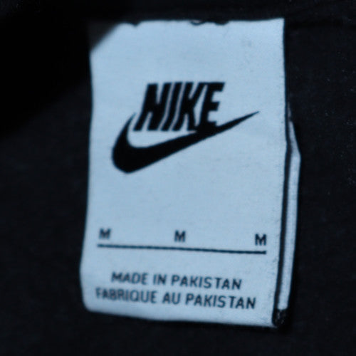 Nike Men's Black Pullover Hoodie M Logo Fleece Sweatshirt