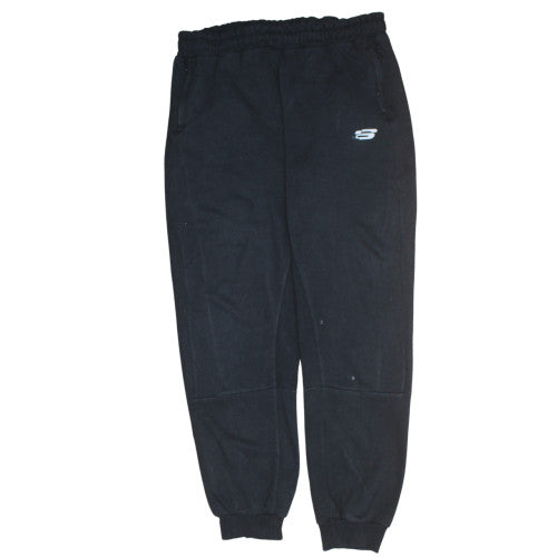 Skechers Men's Black Jogger Sweatpants XL Regular Fit Fleece Trousers