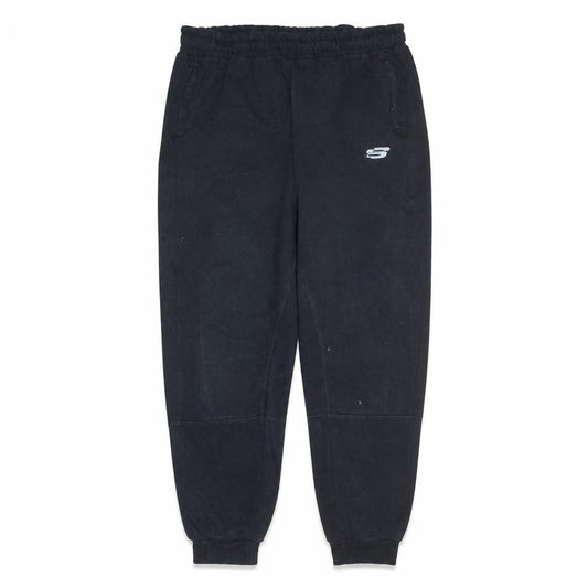 Front view of Skechers Men's Black Jogger Sweatpants XL Regular Fit Fleece Trousers