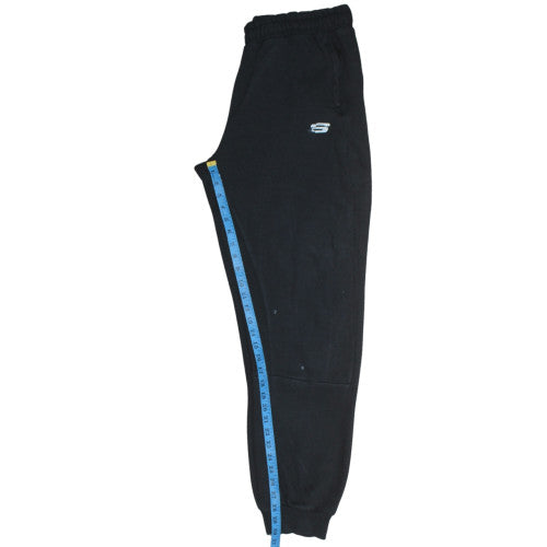 Skechers Men's Black Jogger Sweatpants XL Regular Fit Fleece Trousers