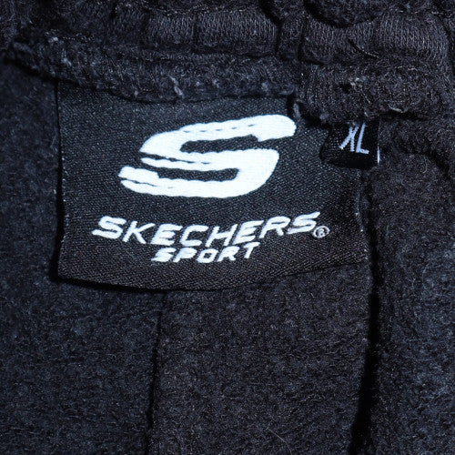 Skechers Men's Black Jogger Sweatpants XL Regular Fit Fleece Trousers