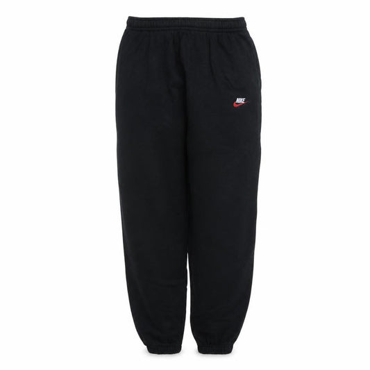 Front view of Nike Men's Black Small Fleece Jogger Sweatpants with Elastic Waist