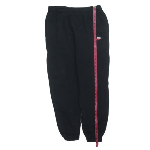 Nike Men's Black Small Fleece Jogger Sweatpants with Elastic Waist