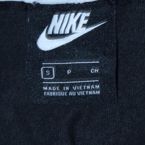 Nike Men's Black Small Fleece Jogger Sweatpants with Elastic Waist