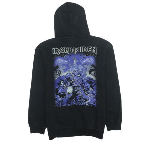 H&M Men’s Black Iron Maiden Relaxed Fit Pullover Hoodie M