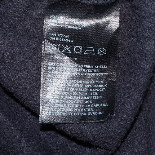 H&M Men’s Black Iron Maiden Relaxed Fit Pullover Hoodie M