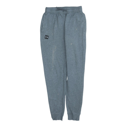 Under Armour Men's Grey Fleece Jogger Trousers Size M Relaxed Fit