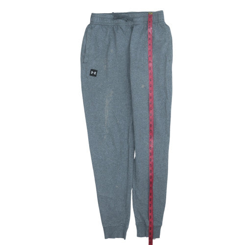 Under Armour Men's Grey Fleece Jogger Trousers Size M Relaxed Fit